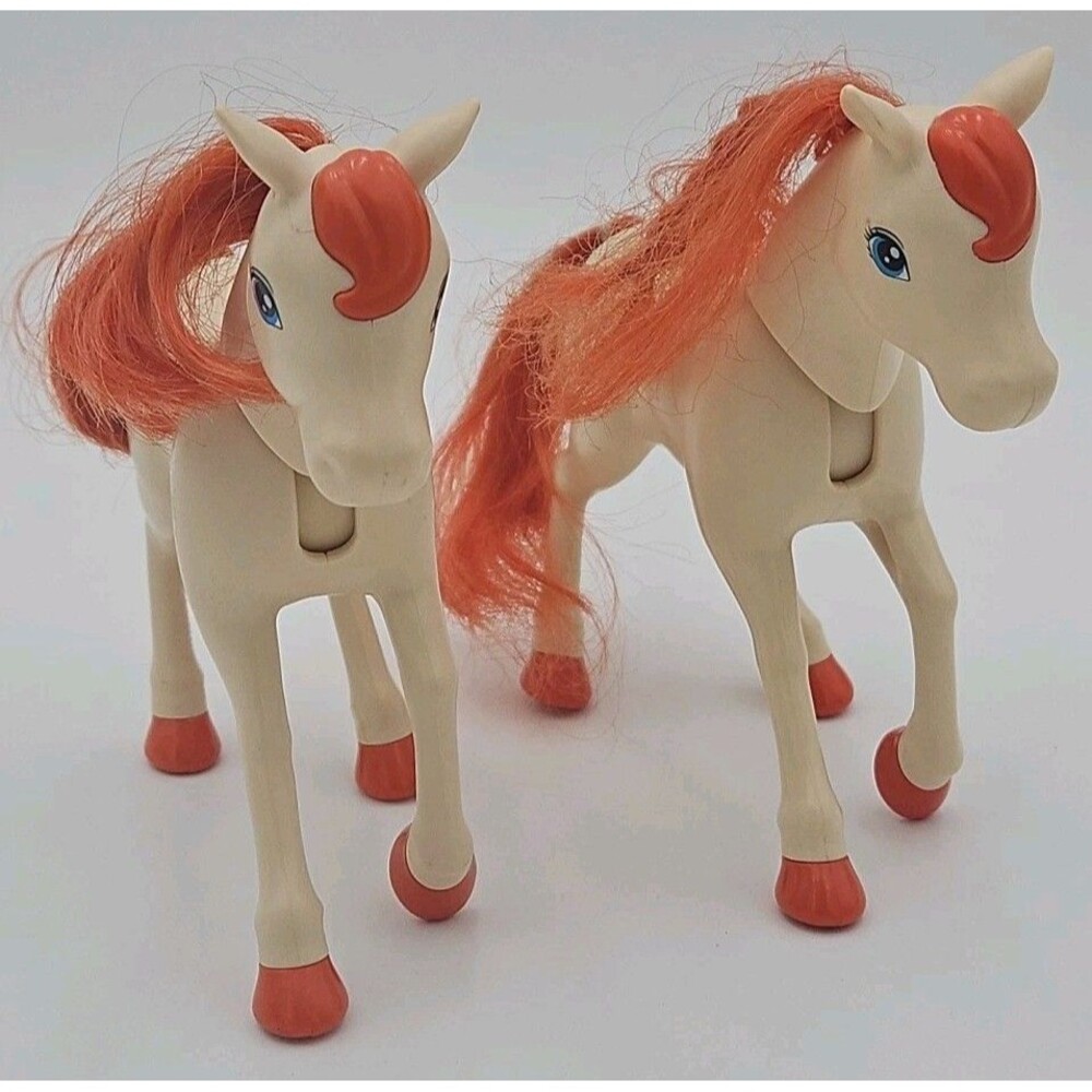 Barbie Club Chelsea 6" Red Hair Mattel Beige Pony Horse Toy Lot Of 2